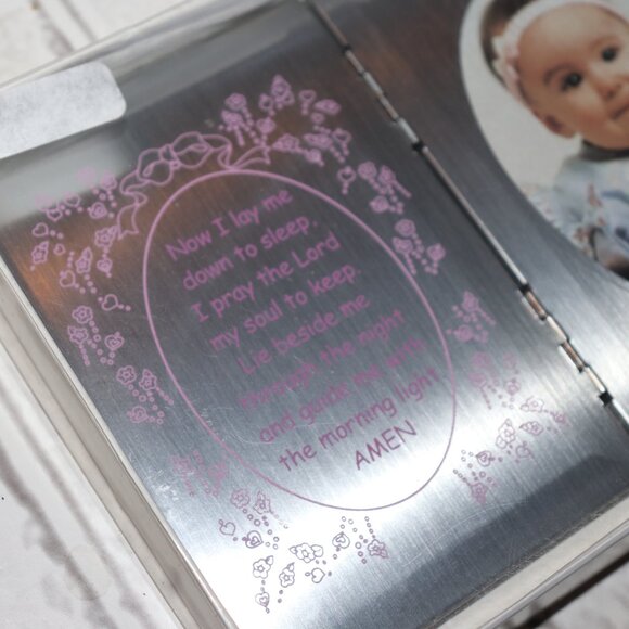 💗 Dicksons Prayer Photo Frame · 7x5 · Silver & Pink - Picture 3 of 6